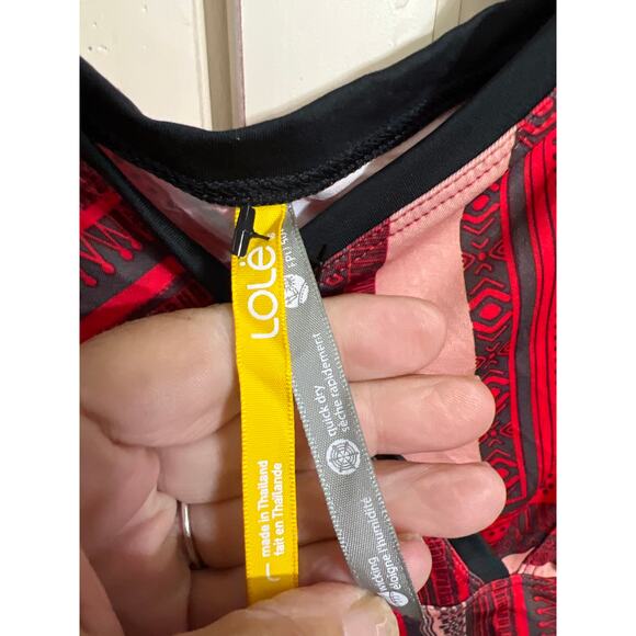 Lole size large red and black athletic activewear dress - Picture 3 of 4